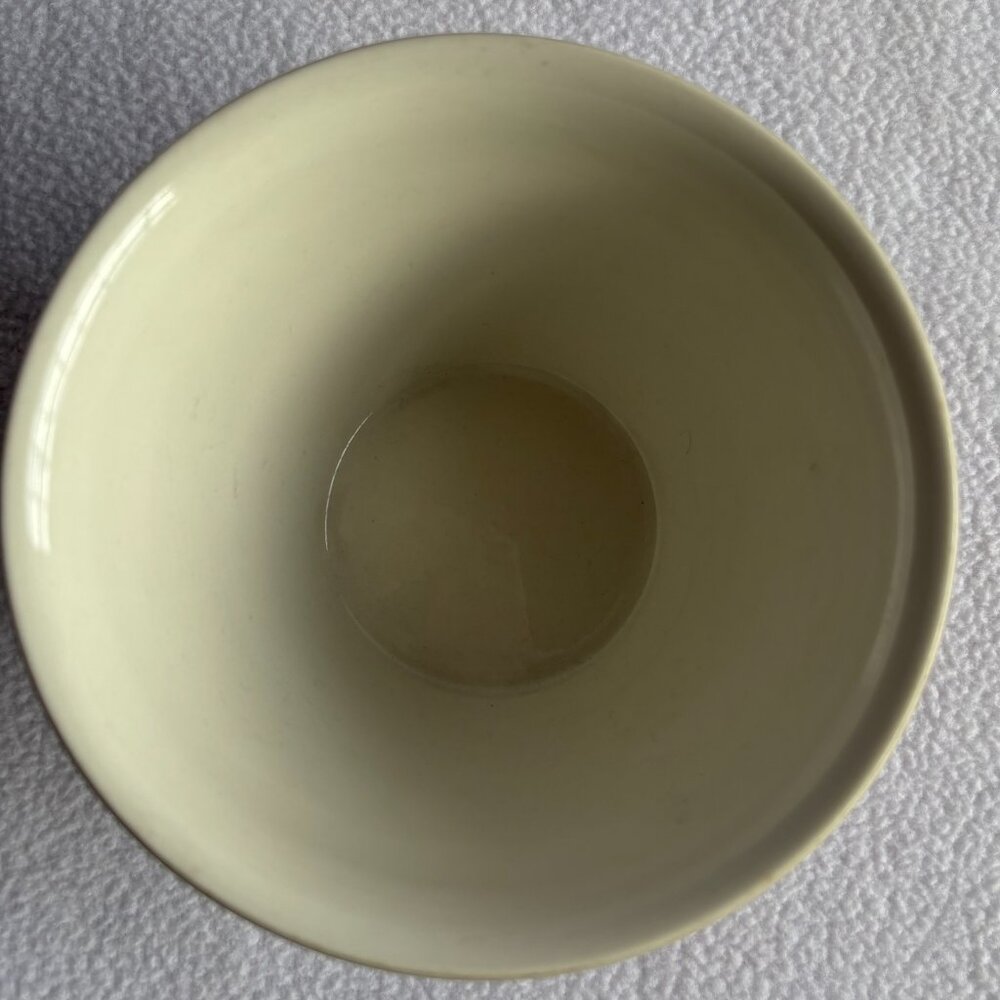 1940s Hall 1093 Burgundy Mixing Bowl 6" Diameter 4" Tall - Picture 3 of 5